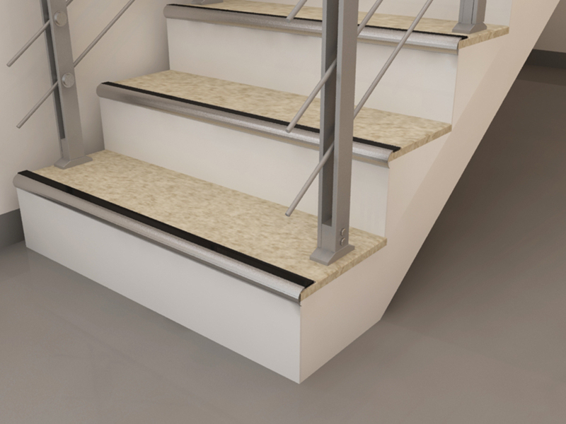 Ý tưởng thiết kế nội thất cầu thang - Sử dụng nẹp nhôm cầu thang trang trí