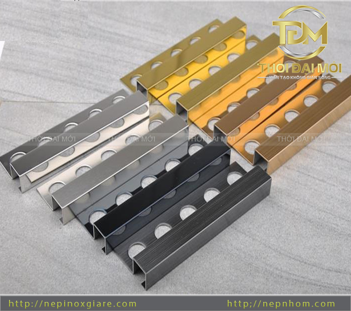 So sánh về nẹp Inox góc vuông và nẹp Inox góc tròn