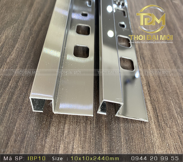 Nâng tầm không gian sống cùng nẹp inox 1 cánh góc vuông