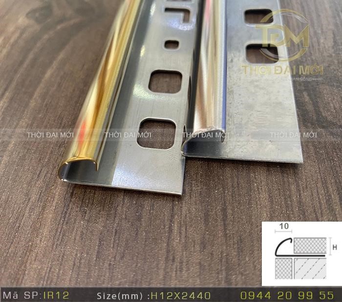 Nẹp inox góc tròn và nẹp inox góc vuông khác nhau như thế nào