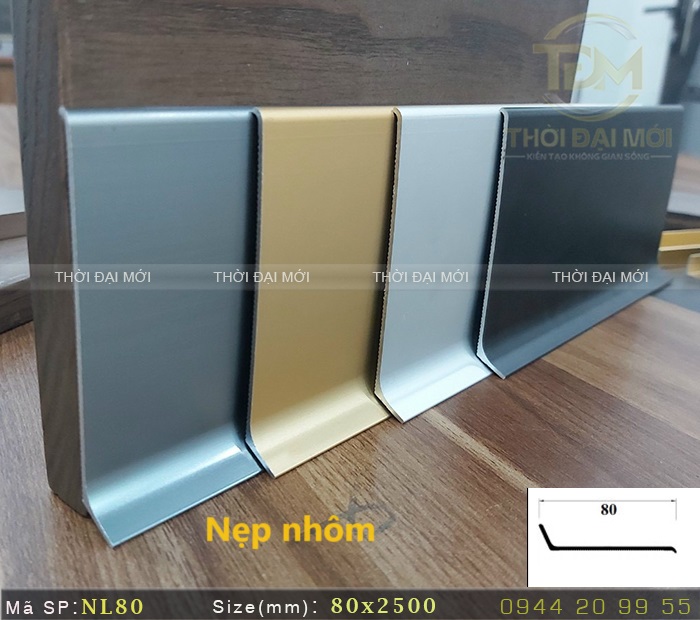 Bảng giá len nhôm chân tường chính hãng mới nhất giá ưu đãi