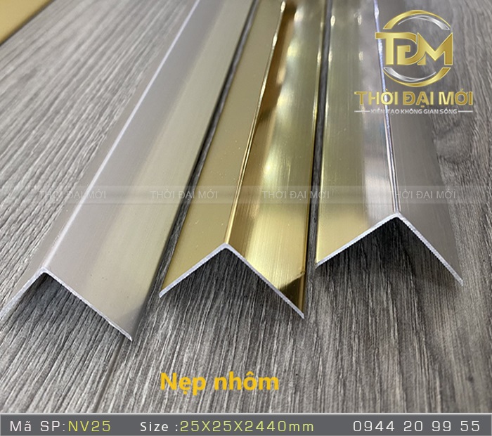 Bảng giá nẹp nhôm chữ V trang trí chính hãng giá rẻ