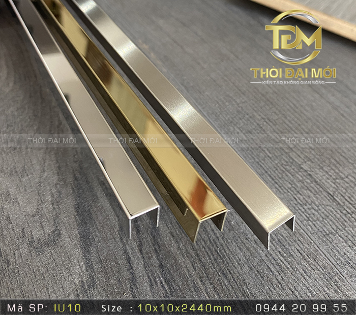 Bảo Vệ Mép Kính Gạch Đá Chuyên Nghiệp Bằng Nẹp Inox Chữ U