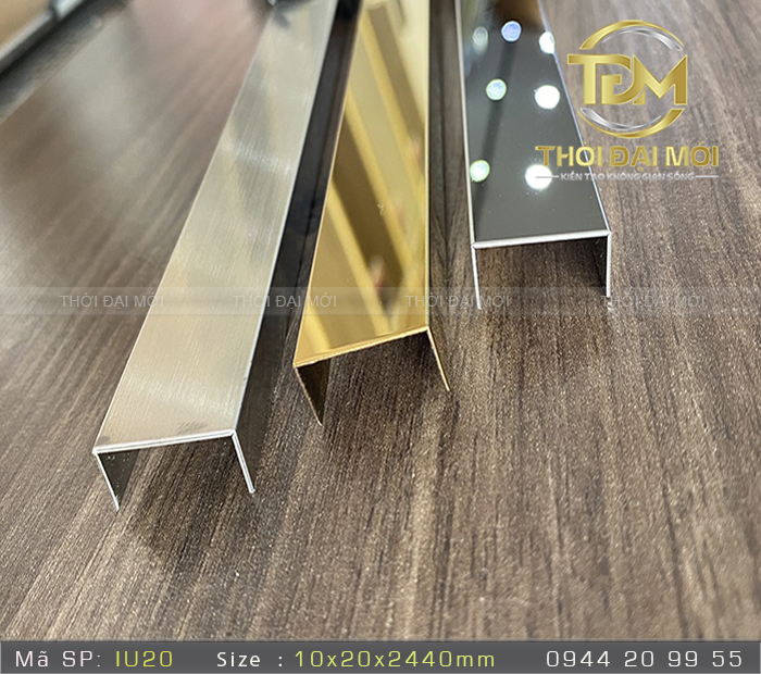 Ứng dụng thông minh của nẹp inox 304 chữ U trong nội thất