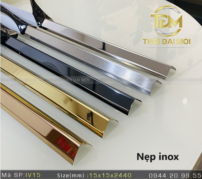 Nẹp inox chữ V – Giải pháp bền đẹp cho mọi góc & mép công trình