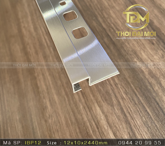 NẸP INOX 304 GÓC VUÔNG 12MM THỜI ĐẠI MỚI GIÁ RẺ