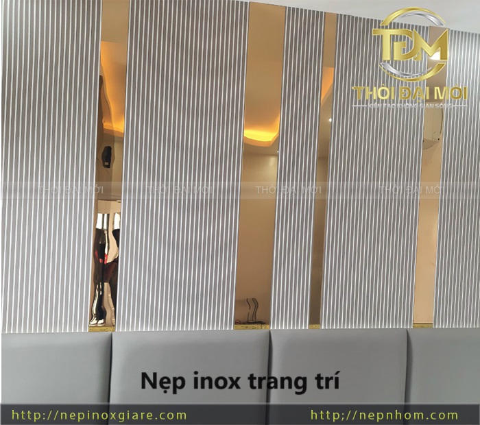 Nẹp la inox và các phong cách trang trí nổi bật