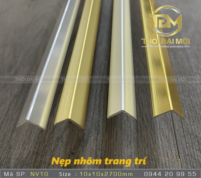 Tổng hợp những mẫu nẹp nhôm trang trí nội thất siêu đẹp giá tốt