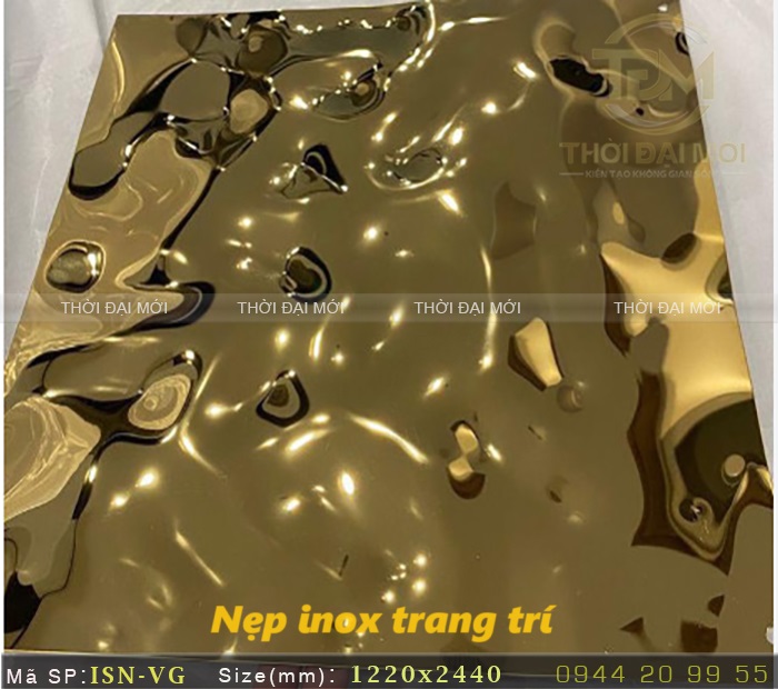 Xu hướng trang trí nội thất cùng tấm inox sóng nước