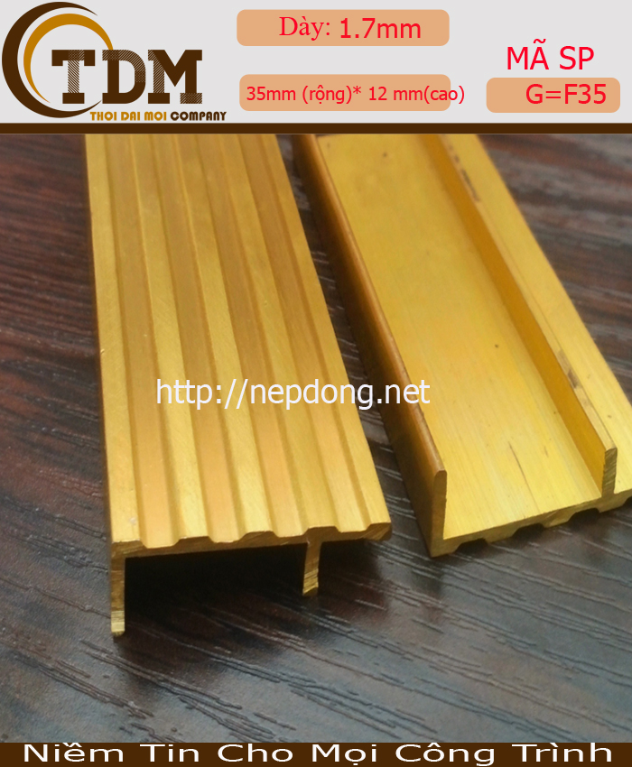 Nẹp Đồng Trang Trí Chữ F Từ Vệ Sĩ Cầu Thang Đến Tuyệt Chiêu Kết Thúc Sàn Đẳng Cấp