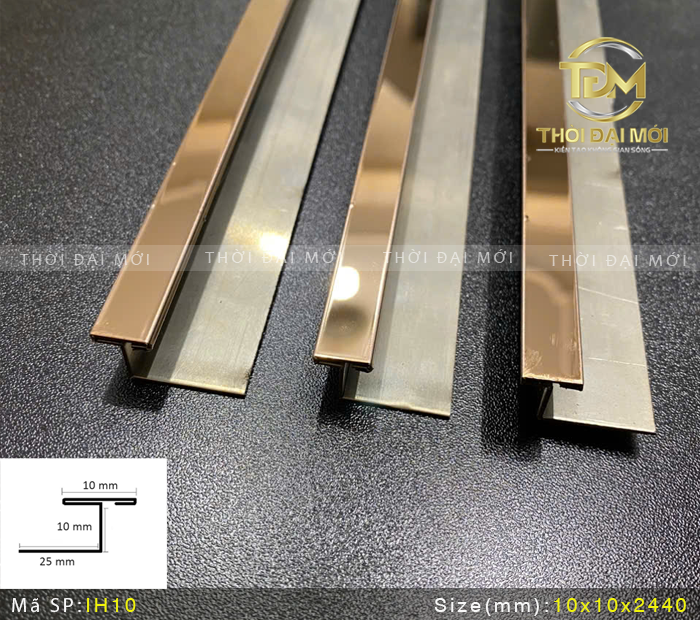 Bảng màu nẹp H inox và gợi ý phối với từng phong cách thiết kế