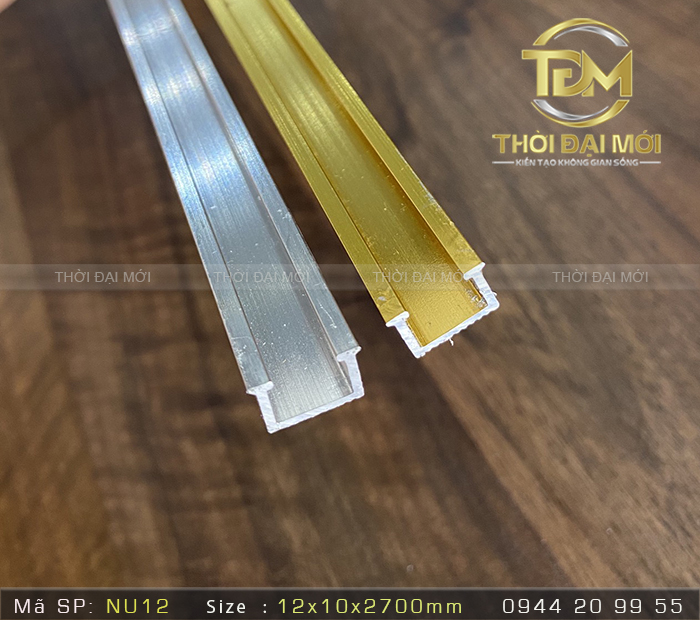 Cách nẹp nhôm chữ T ghép nối không gian nội thất