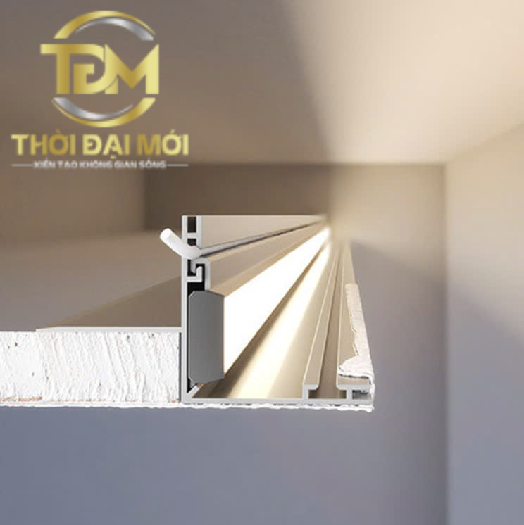 Cách nẹp nhôm đèn LED định nghĩa lại sự sang trọng hiện đại