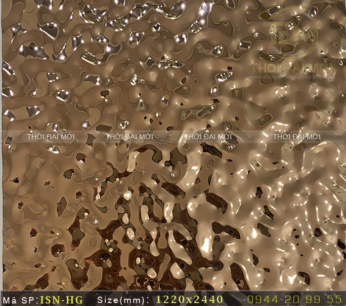 Đánh thức mọi giác quan với hiệu ứng thị giác từ tấm ốp inox sóng nước 3D