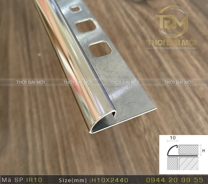 Lý Do Nẹp Inox Góc Tròn Là Giải Pháp Hoàn Hảo Cho Góc 90 Độ