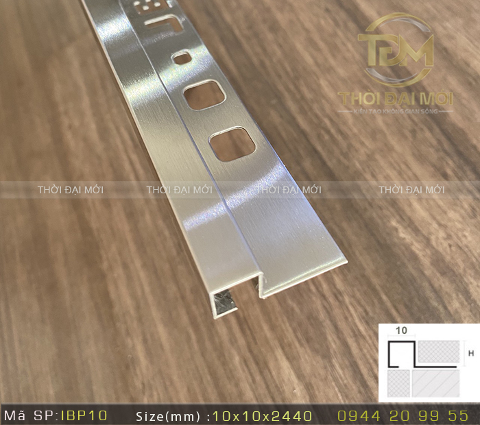 Mẫu Nẹp Inox Góc Vuông Sang Trọng – Bí Quyết Xử Lý Góc Tường Tinh Tế Nhất