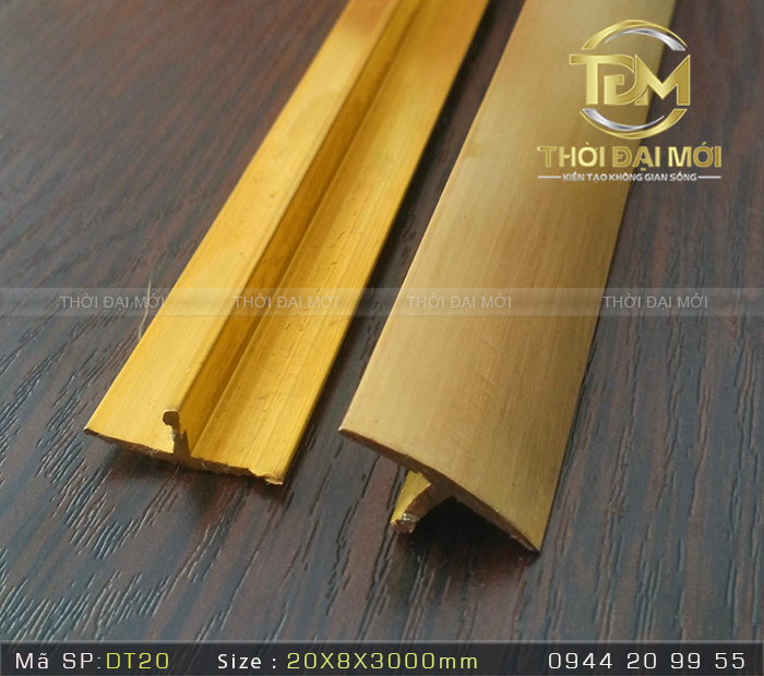 Nẹp Đồng Chữ T Xử Lý Khe Nối Sàn Tinh Tế Và Tăng Điểm Nhấn Nội Thất