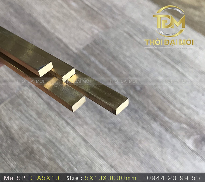 Nẹp Đồng La Tạo Đường Chỉ Trang Trí Nổi Bật Cho Bề Mặt Đá
