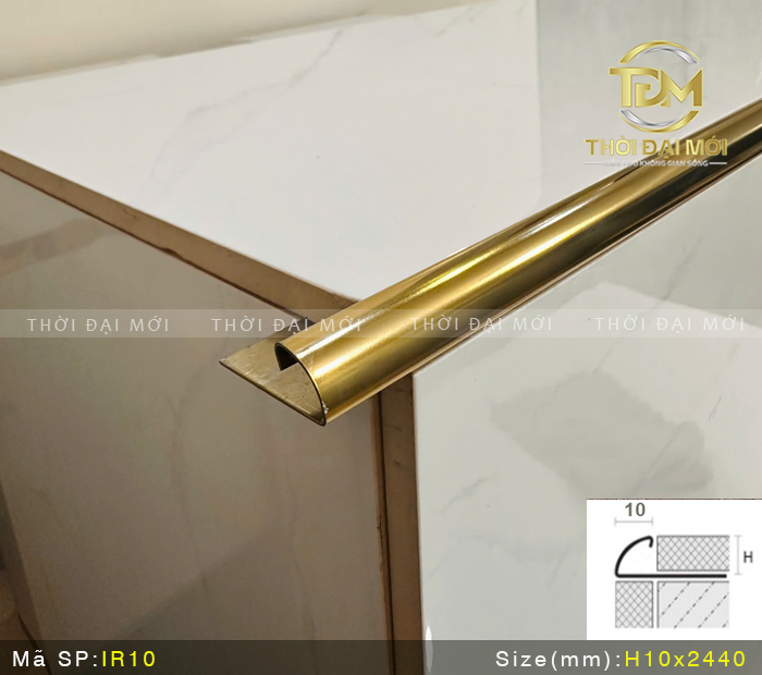 Cách kết hợp nẹp inox với vật liệu khác 