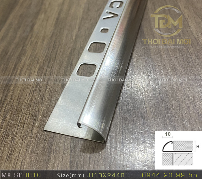 Bật Mí Sức Hút Của Nẹp Inox Góc Tròn Qua Màu Sắc Và Kích Thước