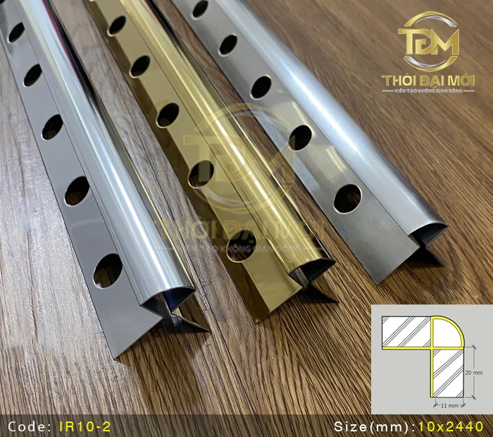 Nẹp inox góc tròn và cách giữ cạnh đá luôn đẹp theo thời gian