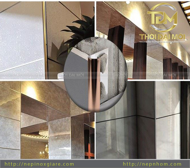 Nẹp inox góc tròn và cách giữ cạnh đá luôn đẹp theo thời gian