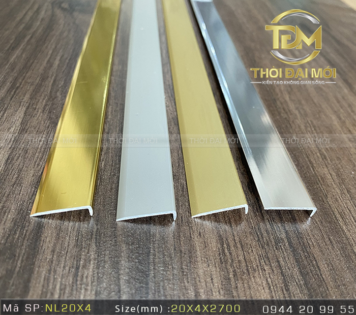 Nẹp nhôm chữ L có bị oxy hóa, phai màu theo thời gian không?