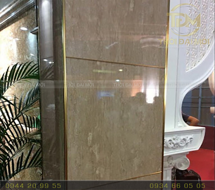 Ứng dụng nẹp nhôm góc trong trong thi công gạch ốp tường