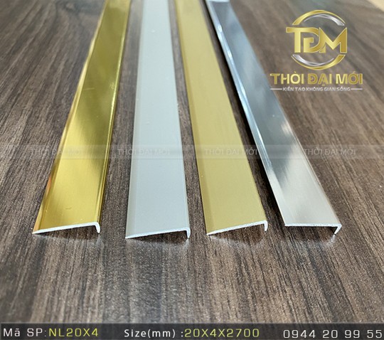 Nẹp nhôm sàn nhựa – giải pháp hoàn thiện chuyên biệt cho sàn SPC và vinyl hiện đại