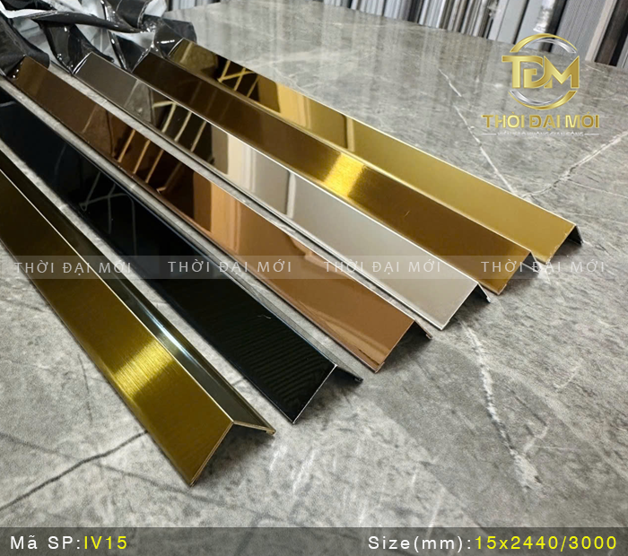 Những màu nẹp inox dễ phối nhất trong nội thất hiện đại