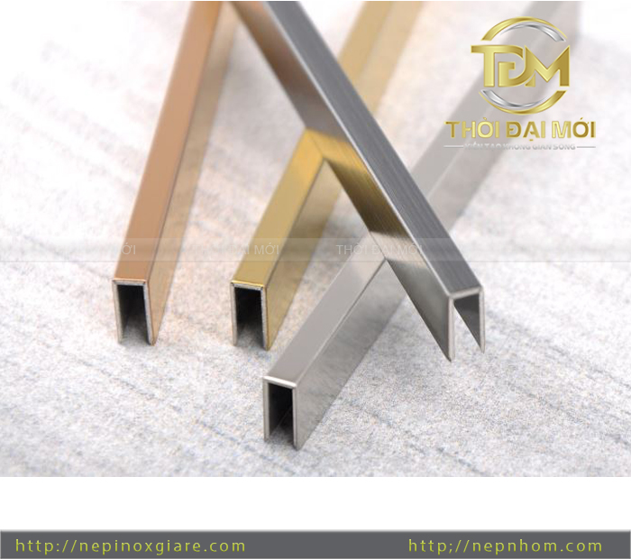 Sự kết hợp giữa các loại nẹp inox trong một công trình