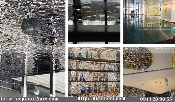 Tấm Inox Vân Sóng Nước: Nội Thất Hiện Đại