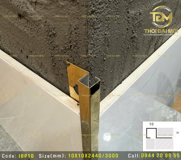 Nẹp Góc Vuông 1 cánh