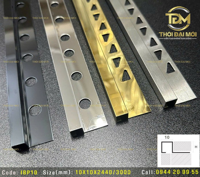 Nẹp Góc Vuông 1 cánh