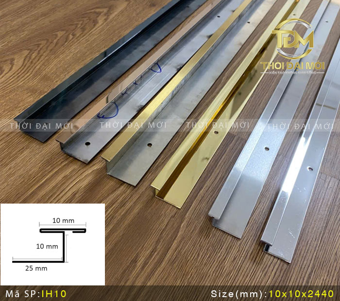 Bảng màu nẹp H inox và gợi ý phối với từng phong cách thiết kế