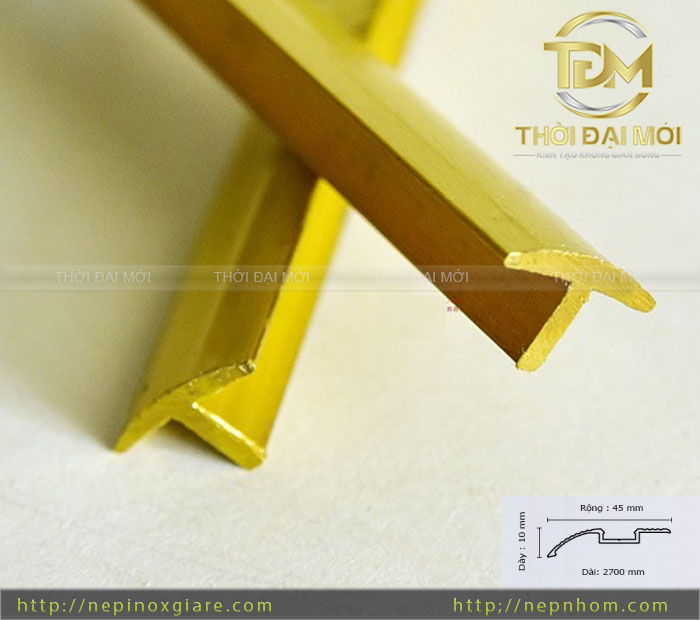 Nẹp Đồng Chữ T Xử Lý Khe Nối Sàn Tinh Tế Và Tăng Điểm Nhấn Nội Thất