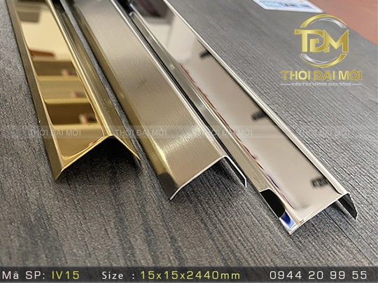 Nẹp Inox 304 Chữ V – Giải Pháp Linh Hoạt Cho Góc Không Vuông Và Mép Bậc Nosing