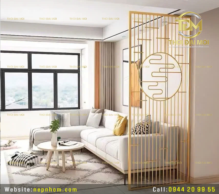 Nẹp inox trang trí vách và hiệu ứng dẫn mắt trong thiết kế nội thất