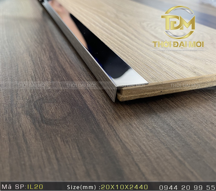 Sử dụng nẹp inox chữ L trong thi công sàn gạch, đá
