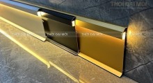 Len Nhôm Chân Tường Kết Hợp Đèn LED Tạo Hiệu Ứng Ánh Sáng Sang Trọng