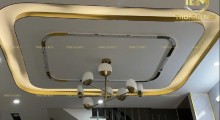 Nẹp inox ốp trần thạch cao và cách kết hợp đèn led đẹp mắt nhất