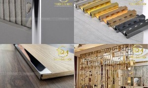 Cách chọn nẹp trang trí: So sánh nhôm, inox, đồng chi tiết