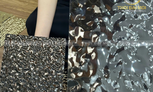 Không gian ấn tượng nhờ Tấm Inox Vân Sóng Nước