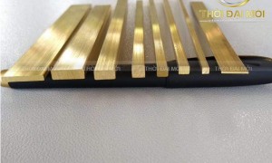 Nẹp Đồng La Tạo Đường Chỉ Trang Trí Nổi Bật Cho Bề Mặt Đá