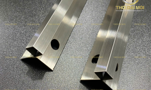 Nẹp inox 2 cánh góc vuông là tiêu chuẩn hoàn thiện góc tường chuyên nghiệp cho công trình lớn