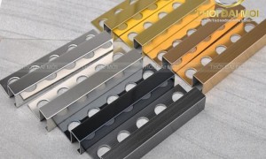 Nẹp inox góc vuông điểm nhấn tinh tế cho công trình hoàn thiện cao cấp