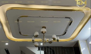 Nẹp inox ốp trần thạch cao và cách kết hợp đèn led đẹp mắt nhất