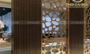 Nẹp inox trang trí vách biến bức tường thành điểm nhấn kiến trúc ấn tượng