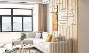 Nẹp inox trang trí vách và hiệu ứng dẫn mắt trong thiết kế nội thất