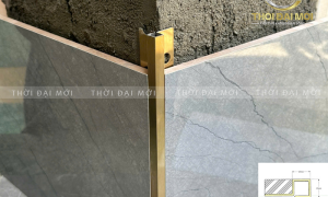 Nghệ thuật đánh lừa thị giác không gian bằng nẹp inox góc vuông